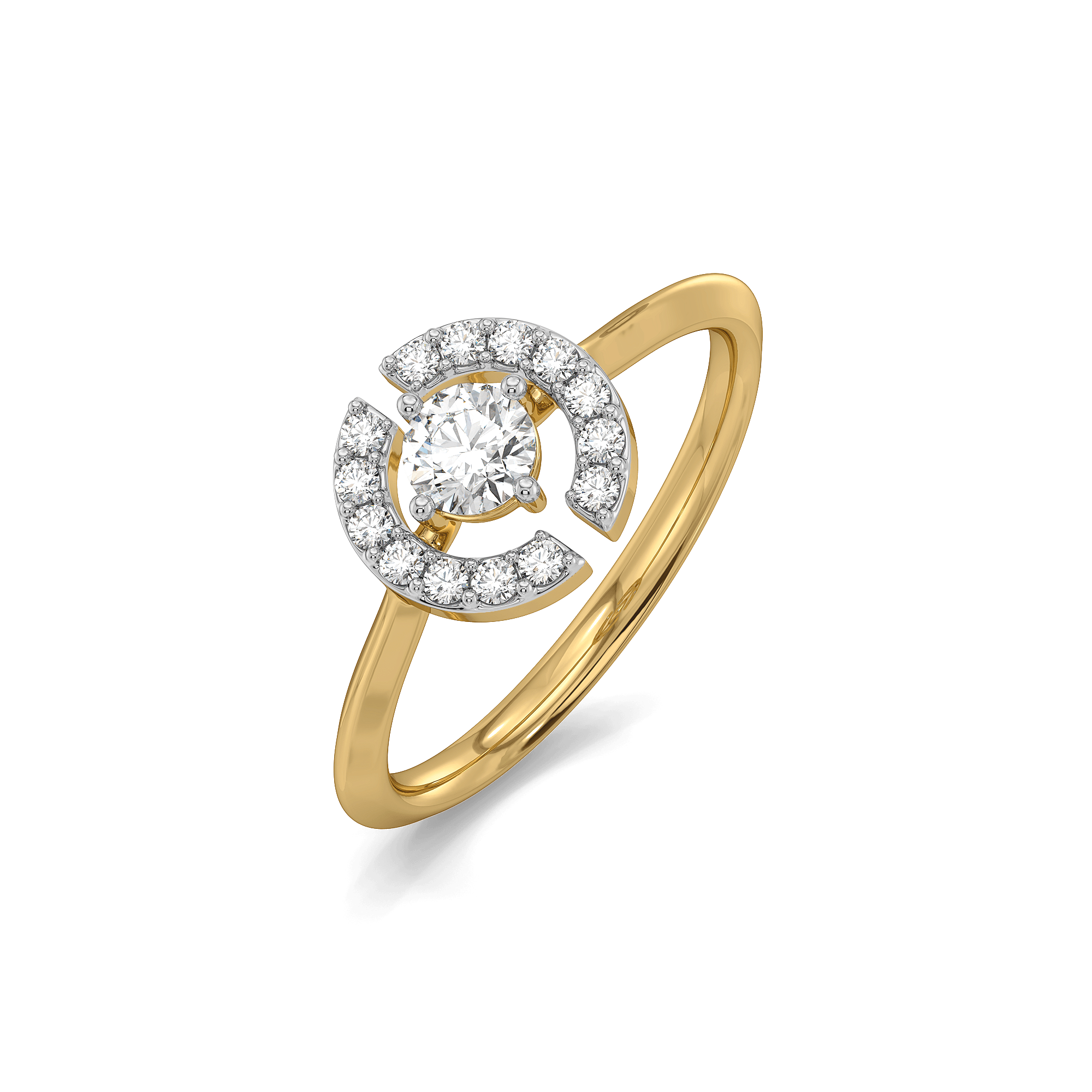 The Diamond Circle - Lab Diamond Solitaire Ring